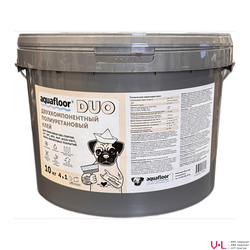 Клей двухкомпонентный полиуритановый клей Aquafloor DUO 10 кг