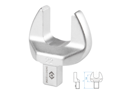 Насадка рожковая серии "FIT", 22 мм, 9х12 мм KING TONY 34501122M