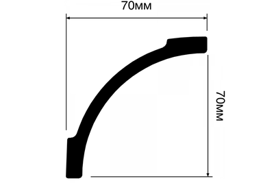 Карниз A97 HIWOOD - 70*70*2000мм