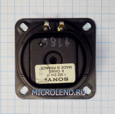 динамик 1.503.314.11 8 OHM D=52mm 56X56mm