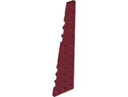 Wedge, Plate 12 x 3 Left, Dark Red (47397 / 6009137 / 6358297)