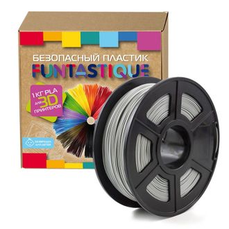 Катушка пластиковая Funtastique PLA-1KG-GY,1.75 мм,1 кг (Серый)