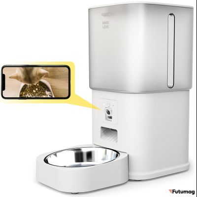 Кормушка для кошек с камерой HHOLOVE Automatic Cat Feeder