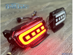 Противотуманки Toyota Land Cruiser Prado 150 LED черные (3 режима)