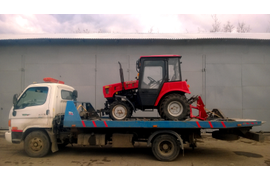 Перевозка спецтехники Чехов-Калуга 15.04.2016