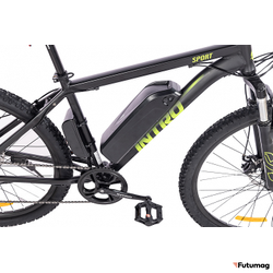 Электровелосипед INTRO Sport (Серо-зеленый)