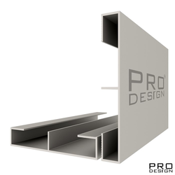 Вставка плинтус 1965 для плинтуса Pro Design 2,7 м.п. (12х80 мм) Анодированный