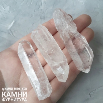 Горный хрусталь дикий, кристаллы без обработки малые 20-30 мм, цена за штуку