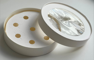 Коробка круглая для 8 конфет с/о (белая), Д165*35мм