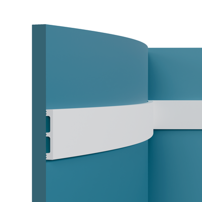 Плинтус напольный Перфект Plus P88, из дюрополимера, влагостойкий, под покраску, 2 метра