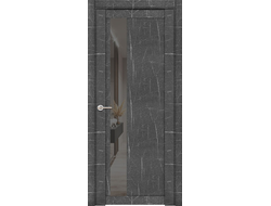 Межкомнатная дверь "UniLine Mramor 30004/1" Marable Soft Touch торос графит (стекло ПДЗ Grey)