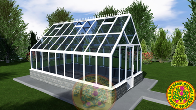 Теплица из стекла Гардена. Теплица от производителя Красивые теплицы