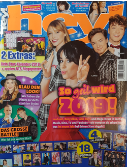 HEY! Magazine Issue 1 2019 Camila, Lina, Heiko, Roman, BTS, Justin Biber,  Shawn Mendez, Why Dont We