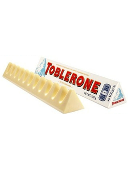 Белый молочный шоколад Toblerone White с медово-миндальной нугой (Швейцария), 100 г