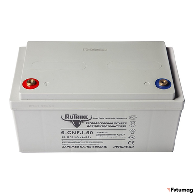 Тяговый аккумулятор RuTrike 6-CNF(J)-50 (12V54A/H C20)