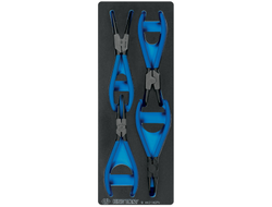 Набор съемников стопорных колец, ложемент, 4 предмета KING TONY 9-44214GPV