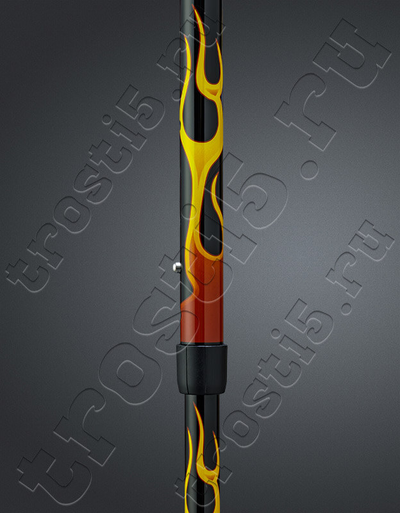 Телескопическая трость с классической рукоятью и рисунком