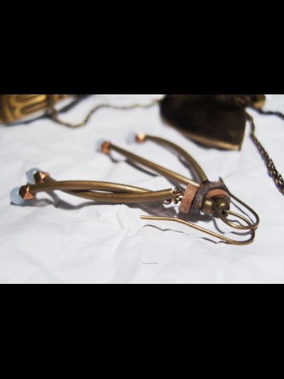 Бохо-серьги "Небо на кончиках веток"