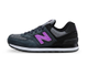 New Balance 574 Серые с фиолетовым женские (36-41) Арт. 353F-A