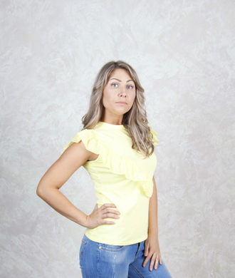 Футболка с воланами