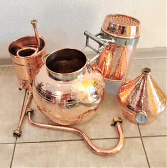 Аламбик с колонной 1л-15л Португалия CopperCrafts арт.1463