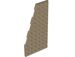 Wedge, Plate 12 x 6 Left, Dark Tan (30355 / 6258138 / 6425446)