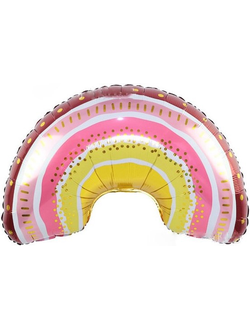 Шар фигура радуга бохо 99см 1шт
