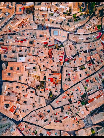 Картина обогреватель, спутниковое фото Толедо (Испания)