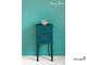 aubusson-blue-side-table_-linen-union-in-provence-_-aubusson-blue-curtain_-piano-in-provence-lampsha