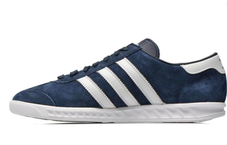 Adidas Hamburg Синие с белой подошвой (41-43) Арт.005М