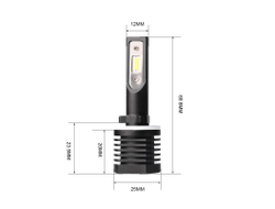 Светодиодные лампы H27 (880/881) Optima LED QVANT, 5000K, 12-24v, (комплект, 2шт)