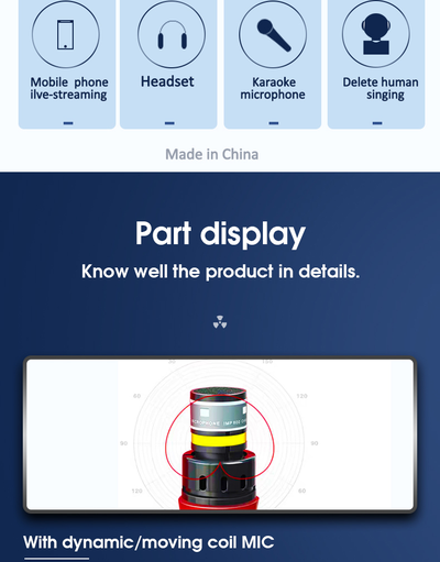 Профессиональный   караоке-микрофон  L-1098DSP  30w