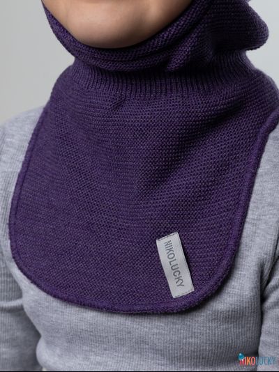 Шапка-шлем 21101-12 подклад 100% полиэстер, баклажановый 50-52