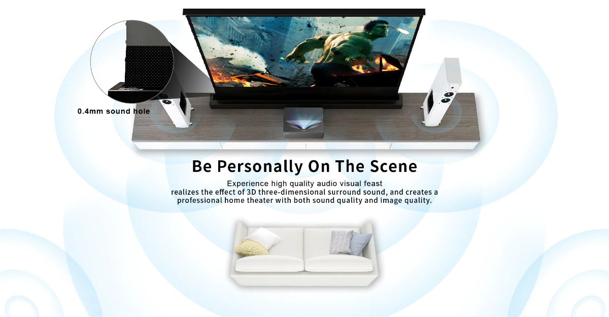 VIVIDSTORM S PRO P Моторизованный UST ALR Перфорированный проекционный Экран (Проекционный экран нов