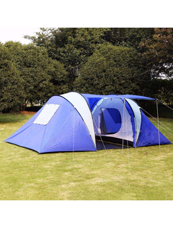 Туристическая палатка Lanyu 4-х местная водонепроницаемая с тамбуром и навесом м. 1699