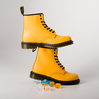 Yellow dr martens boots shop