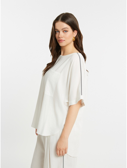 Женская блузка с принтом большого размера в модном бутике XLady