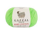 Яркий салат арт.3427 Baby cotton 50 гр 165 м 50% хлопок 50% акрил