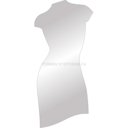 Зеркало в виде женской фигуры без декора