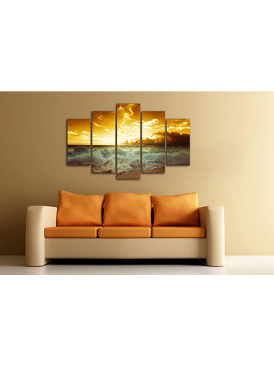 Модульная картина "Красное море"