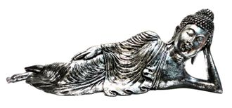 Будда в нирване 60х22х20 (под античное серебро)