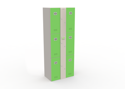 Блоки шкафов-локеров серии «LL 06A» Блоки из шести шкафов - локеров для персонального использования