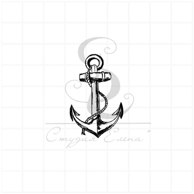 ФП штамп "Якорь рисованый"