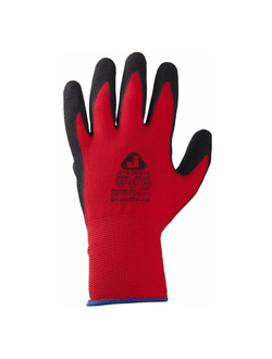 Перчатки защитные с нитриловым покрытием Jeta Safety JN051 красные