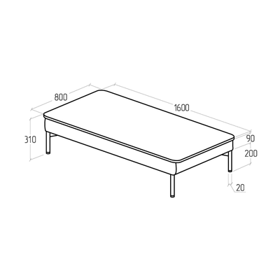 Столик Everprof Gamma двухместный угловой Экокожа Черный ЛДСП Венге