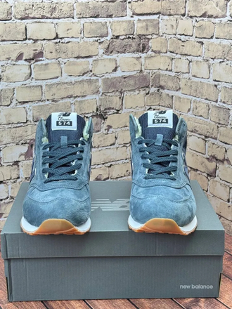New Balance 574 Mid Dark Grey с мехом