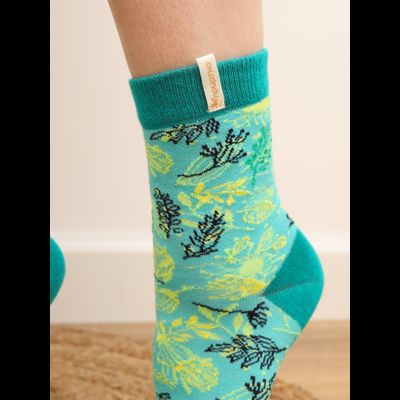 НОСКИ ПРИЯТНО "ЛИСТЬЯ НА ЗЕЛЁНОМ"