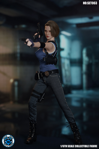 Джилл Валентайн (Resident Evil 3 Remake) - БЕЗ ТЕЛА - Коллекционный КОМПЛЕКТ 1/6 scale SET063 - SUPER DUCK