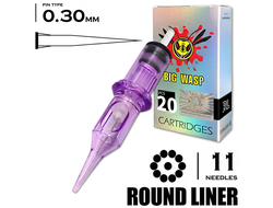 11RL/0,30 mm - Round Liner (BIG-WASP PRESTIGE PURPLE)