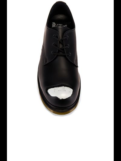 DR. MARTENS X RAF SIMONS STEEL TOE BLACK LEATHER